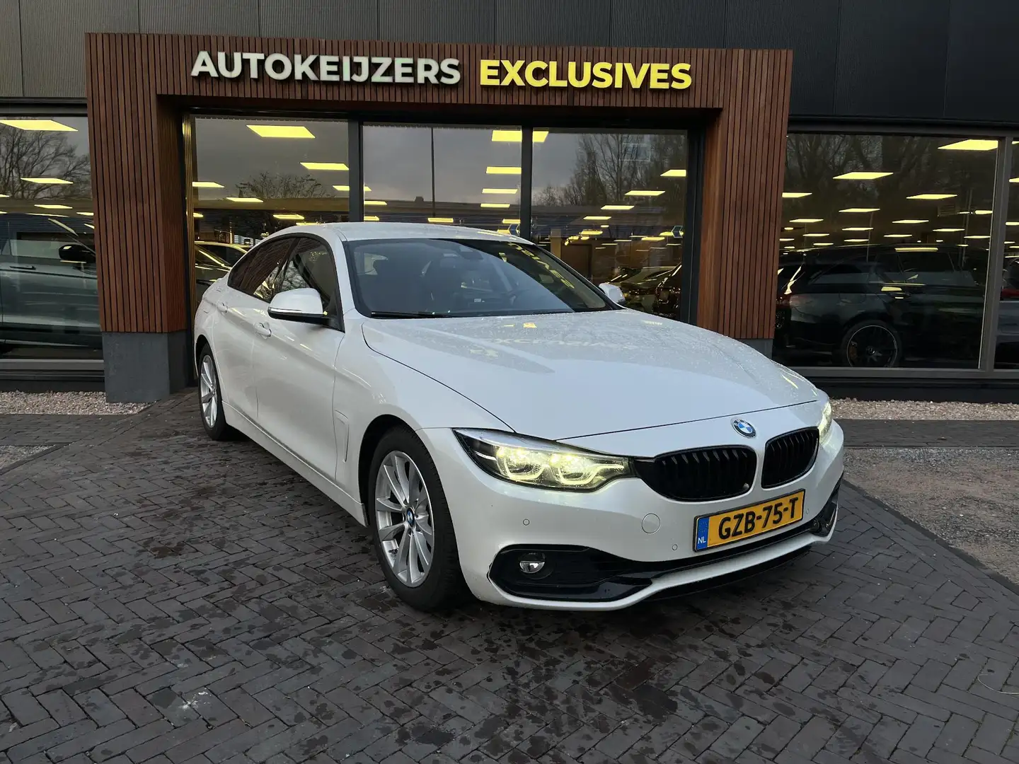BMW 420 4-serie Gran Coupé 420i High Executive Camera Navi Blanc - 1