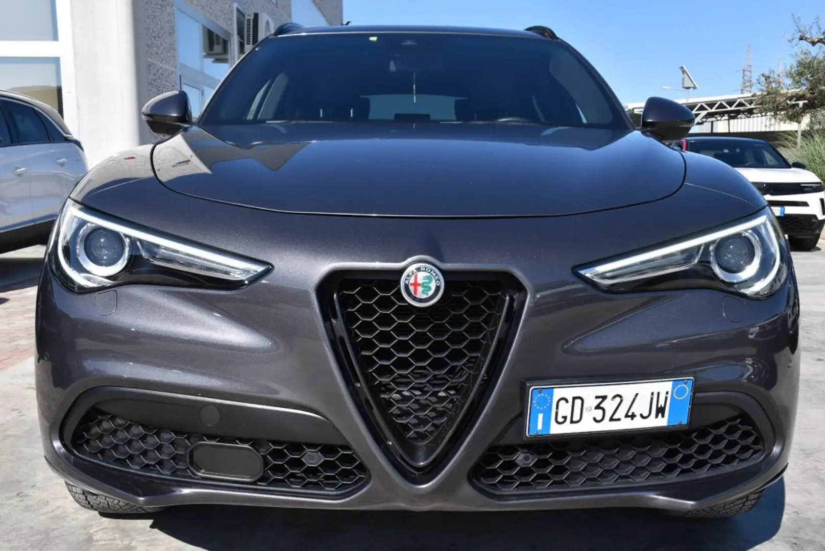 Alfa Romeo Stelvio 2.2 Turbodiesel 210 CV AT8 Q4 Veloce Navi,F1,Pelle Grigio - 2