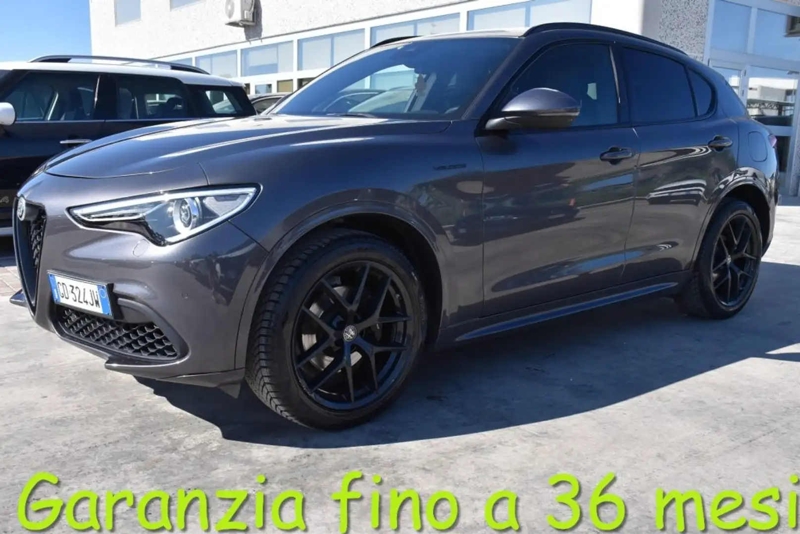 Alfa Romeo Stelvio 2.2 Turbodiesel 210 CV AT8 Q4 Veloce Navi,F1,Pelle Grigio - 1