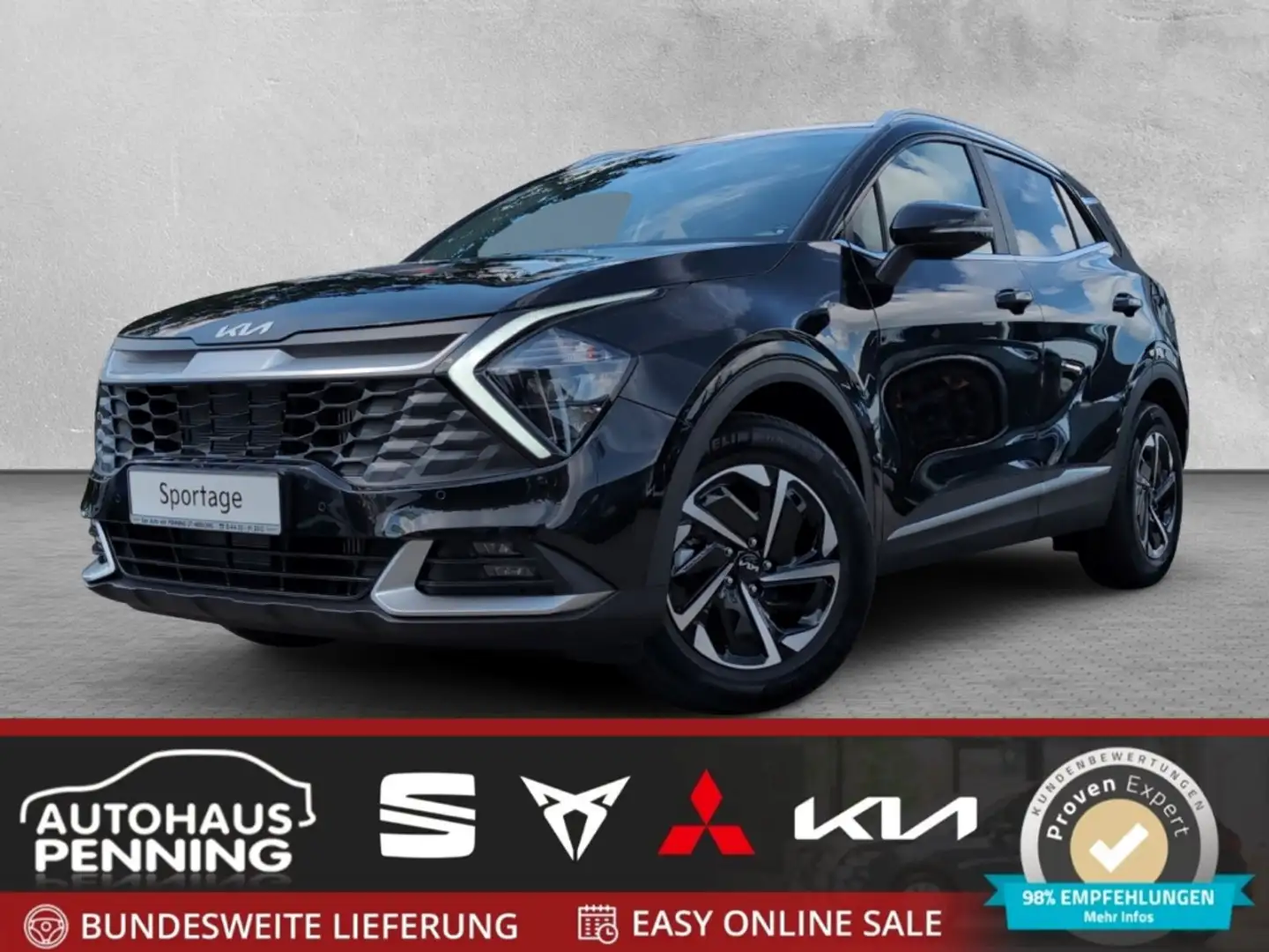Kia Sportage 1.6T / UPE: 38.585,- € / VISION KOMFORT AHK LED GR Noir - 1