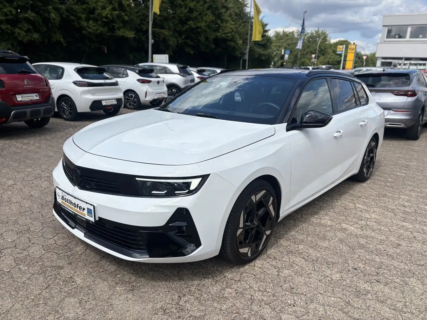 Opel Astra GSe ST AHK/S-Dach/HUD/Bhz.FrontS/ALCANTARA Blanc - 1