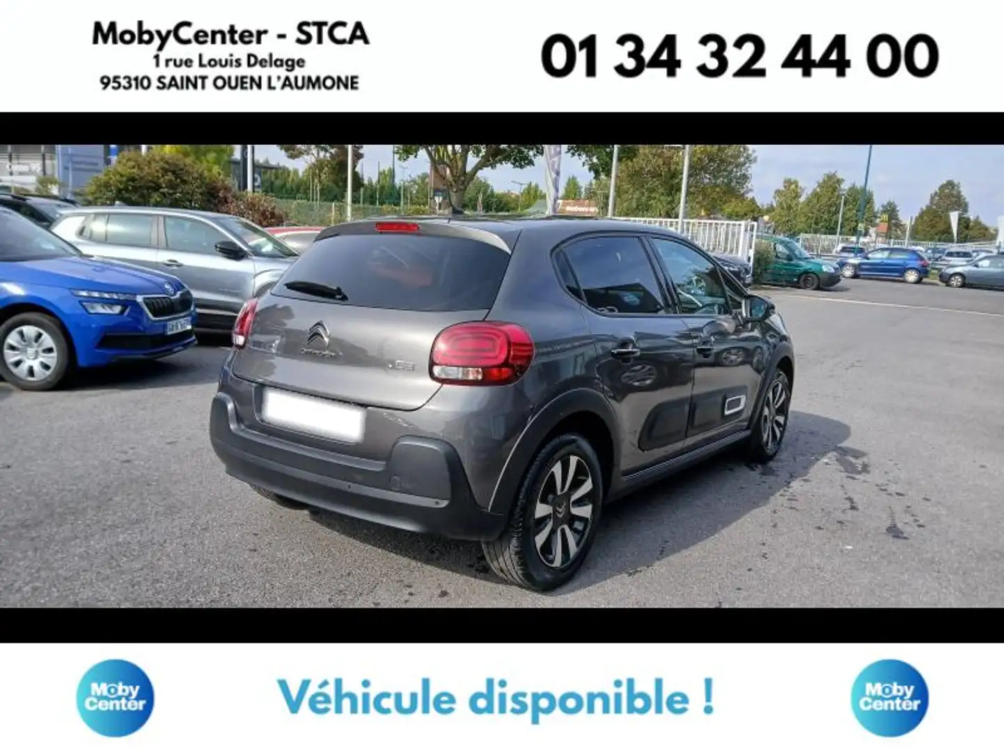 Citroen C3 1.2 PureTech 110ch S\u0026S MAX Gris - 2
