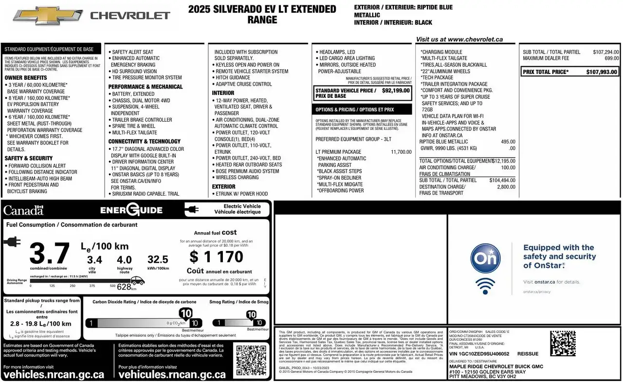 Chevrolet Silverado EV photo Chevrolet Silverado EV