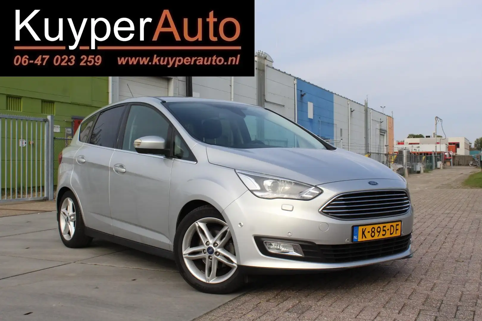 Ford C-Max 1.0 Titanium multi media cruise clima parkeerhulp Gris - 2