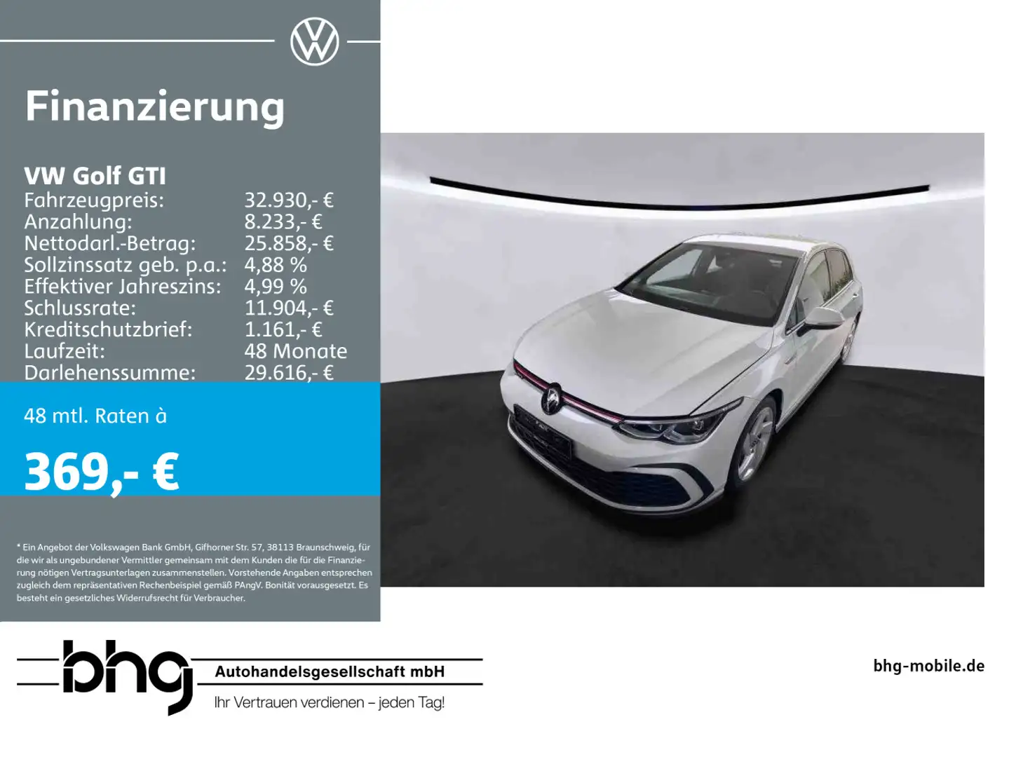 Volkswagen Golf GTI 2.0TSI DSG BusinessPremium TravelAssist Weiß - 1