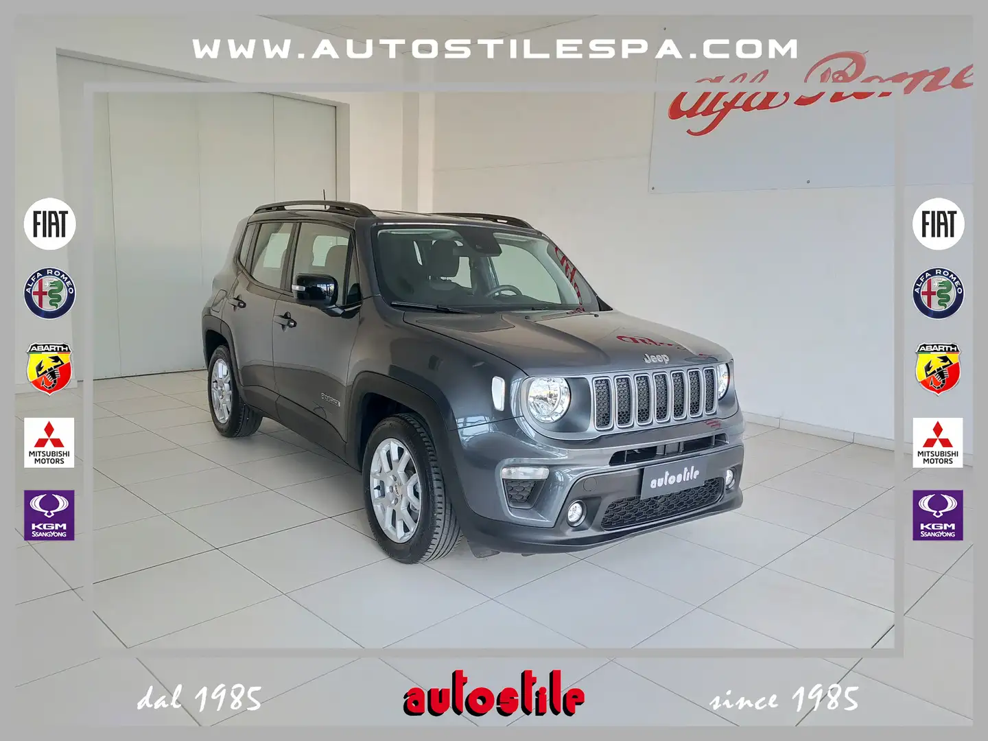 Jeep Renegade 1.5 Turbo T4 MHEV Limited Auto Grijs - 1