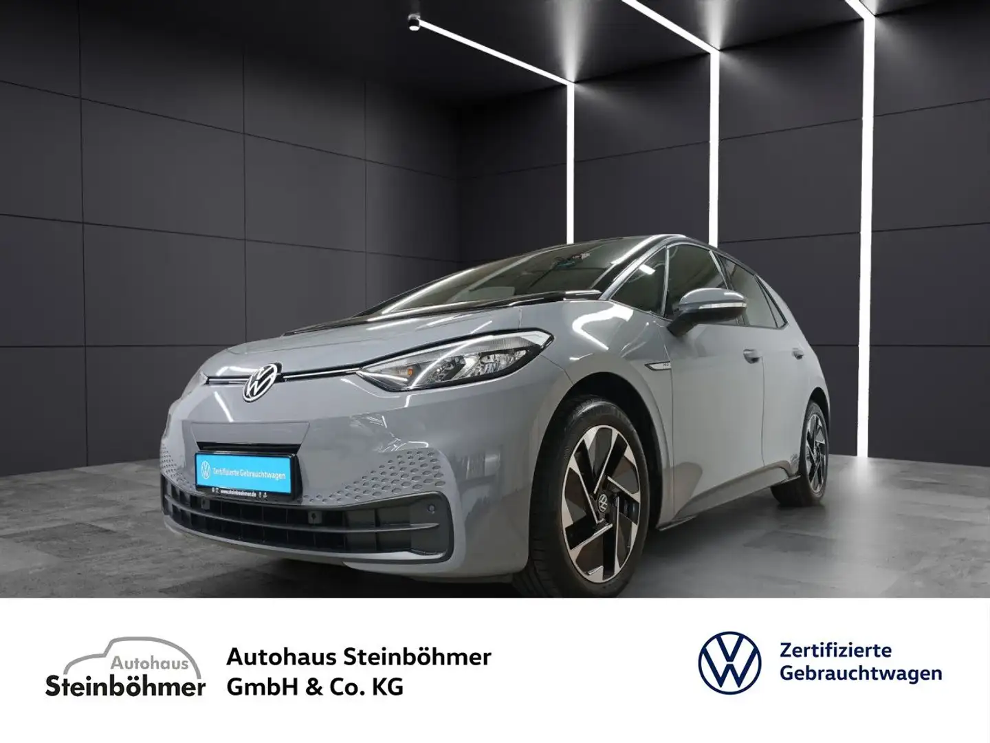 Volkswagen ID.3 Pro Navi DAB+ LED AppConnect 58kwh Bluetooth Gris - 1