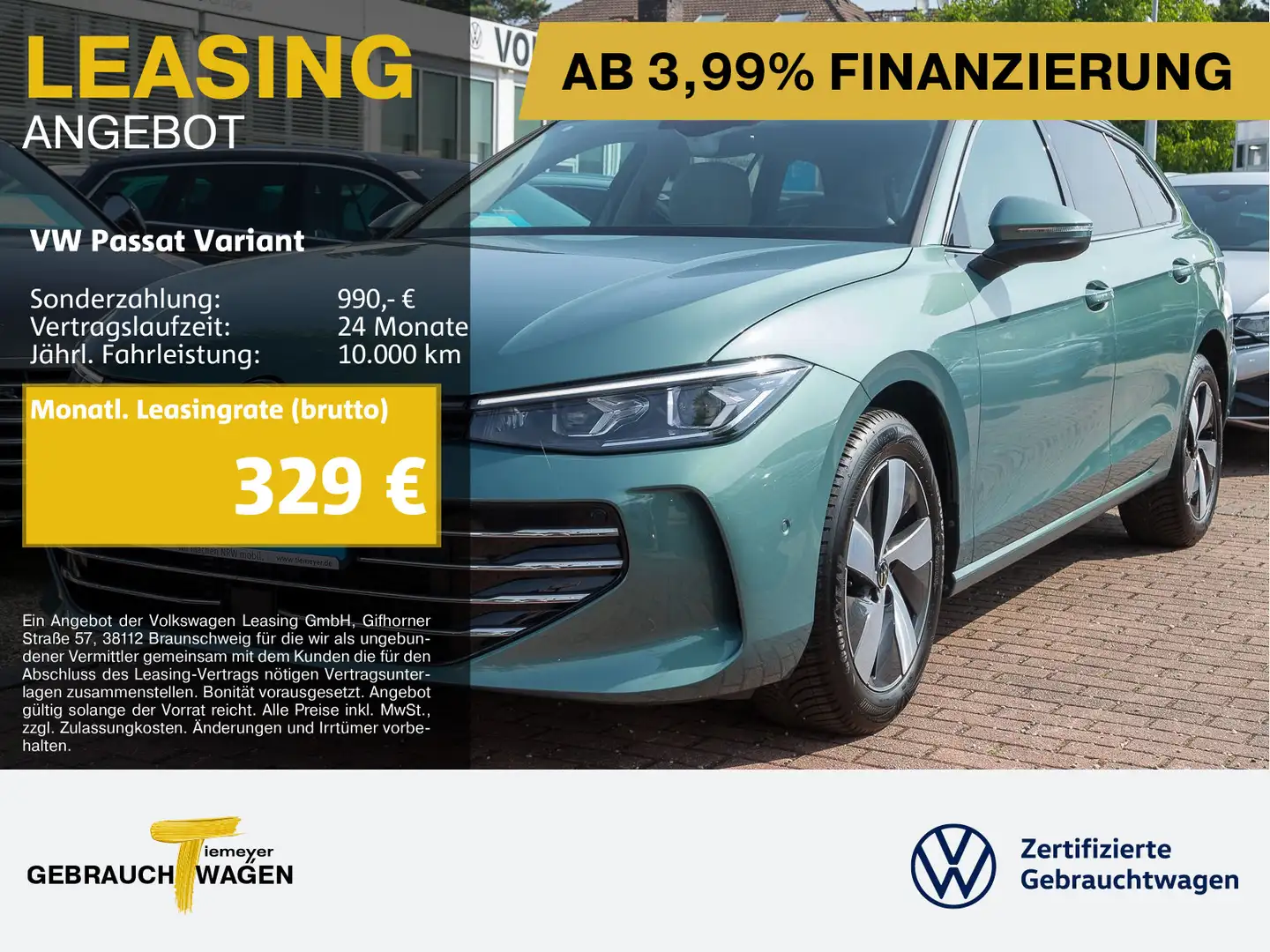 Volkswagen Passat Variant 2.0 TDI DSG ELEGANCE IQ.LIGHT AHK Verde - 1