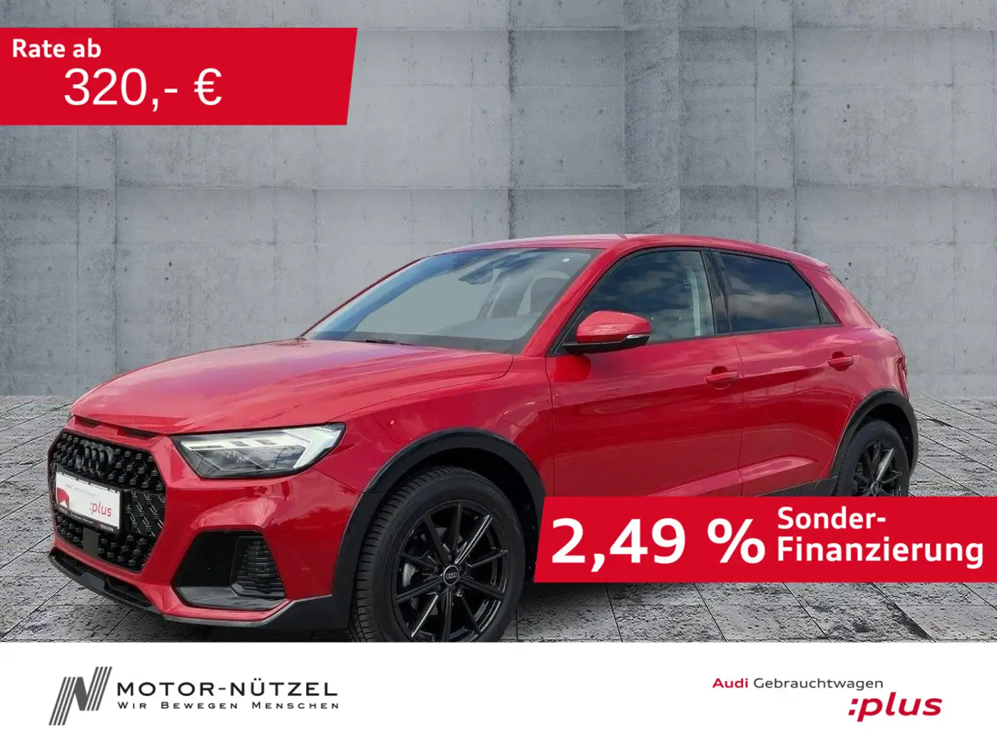 Audi A1 30 TFSI S-TR LED+NAVI+2xPDC+ACC+17" Rot - 1