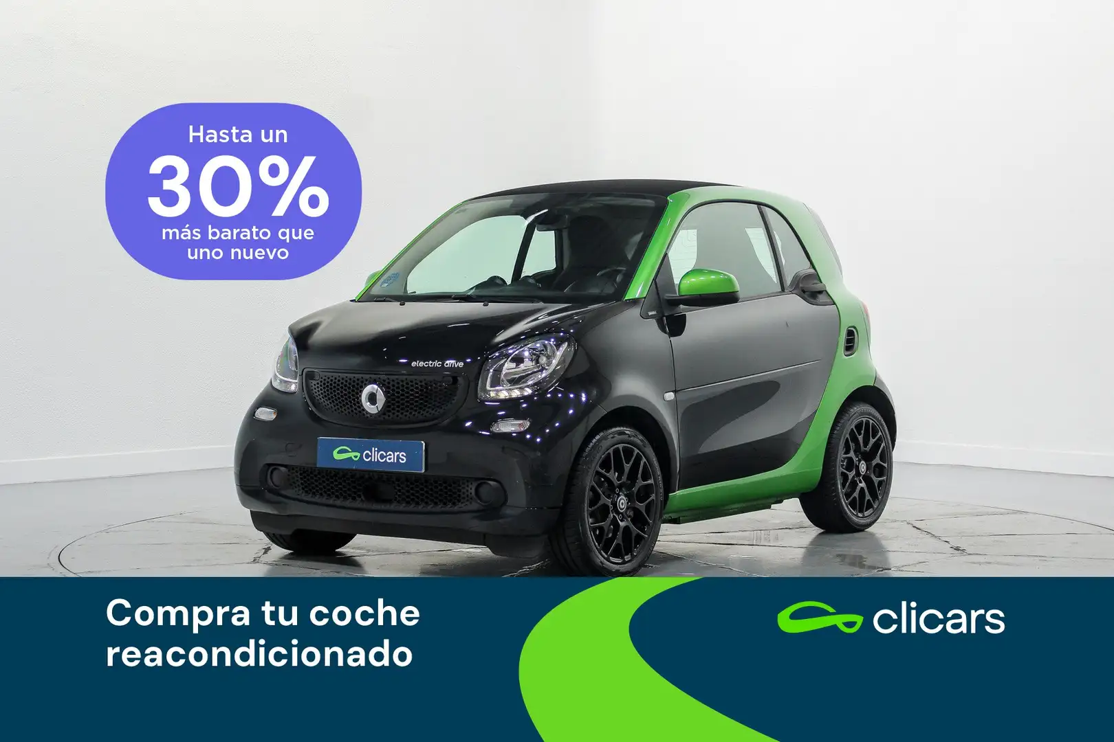 smart forTwo Coupé Electric Drive Passion Negro - 1