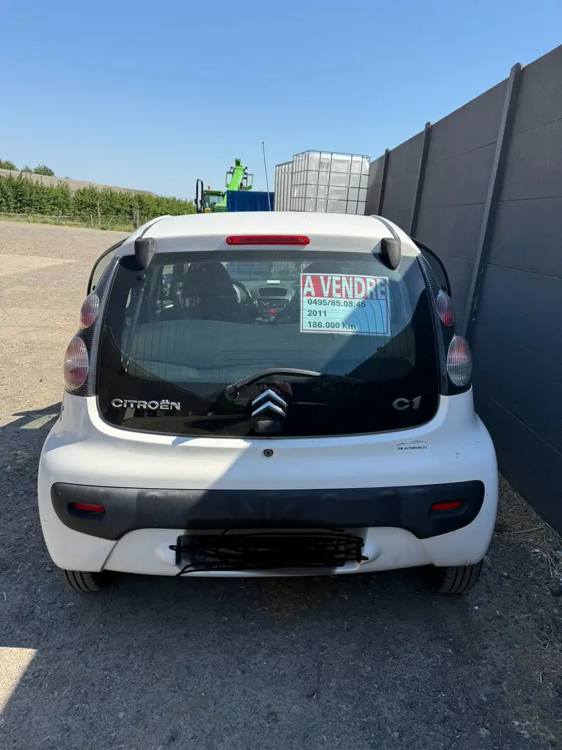 Citroen C1 1.0i Blanc - 2