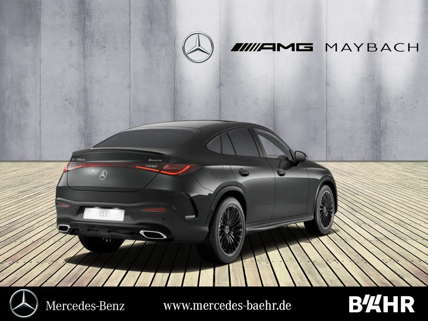 Mercedes-Benz GLC 300 GLC 300 de 4M Coupé AMG+Night/MBUX/LED/Pano/20" Gris - 2