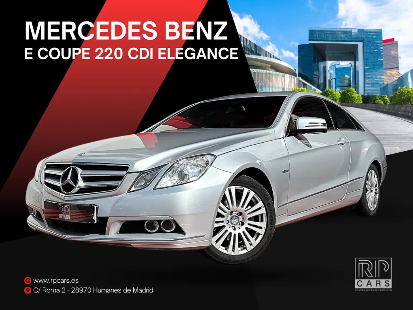 Mercedes-Benz E 220 Coupé 220CDI BE 7G Plus Gris - 1