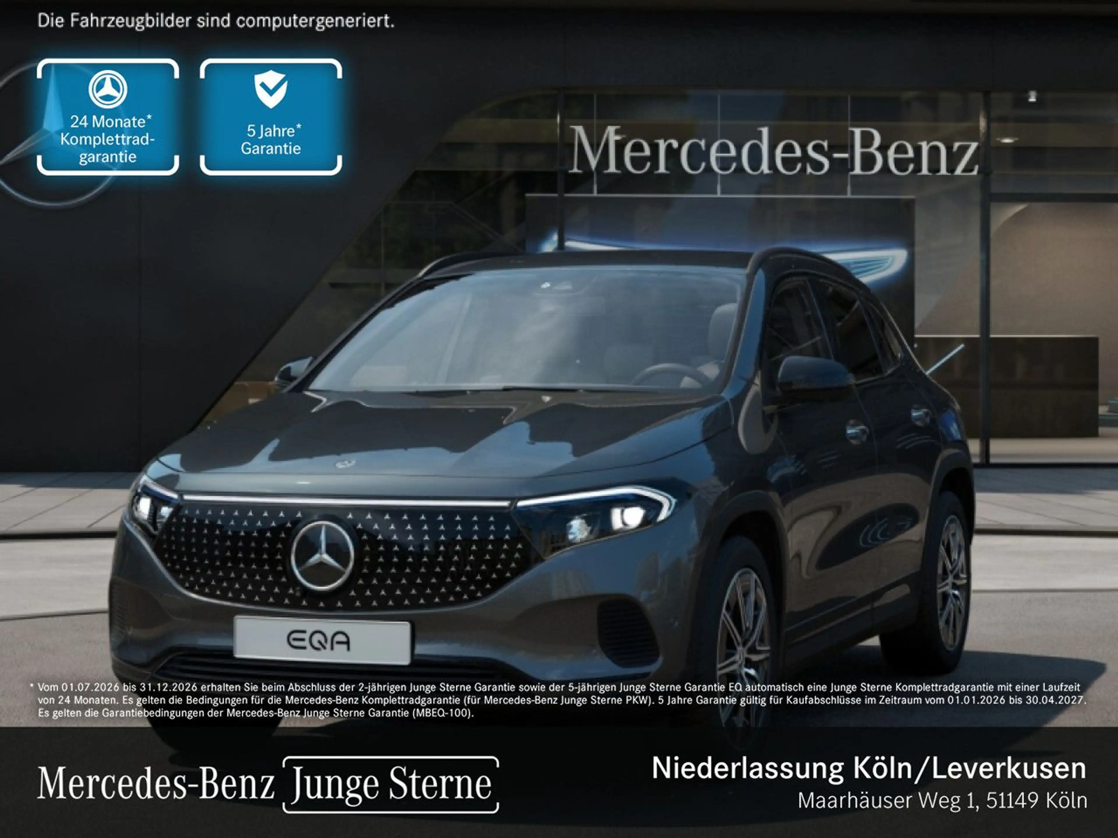 Mercedes-Benz EQA 350 4M ELECTRICART+NIGHT+PLUS-PAKET+AHK+360
