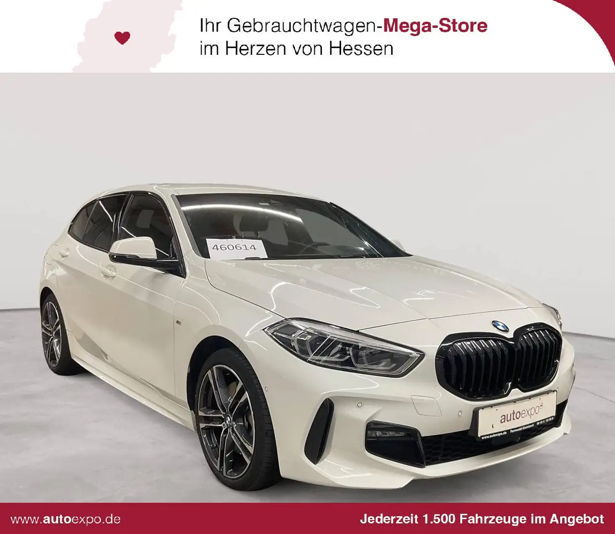 BMW 120 120d xDrive Aut. M Sport HuD Leder H&K Weiß - 1