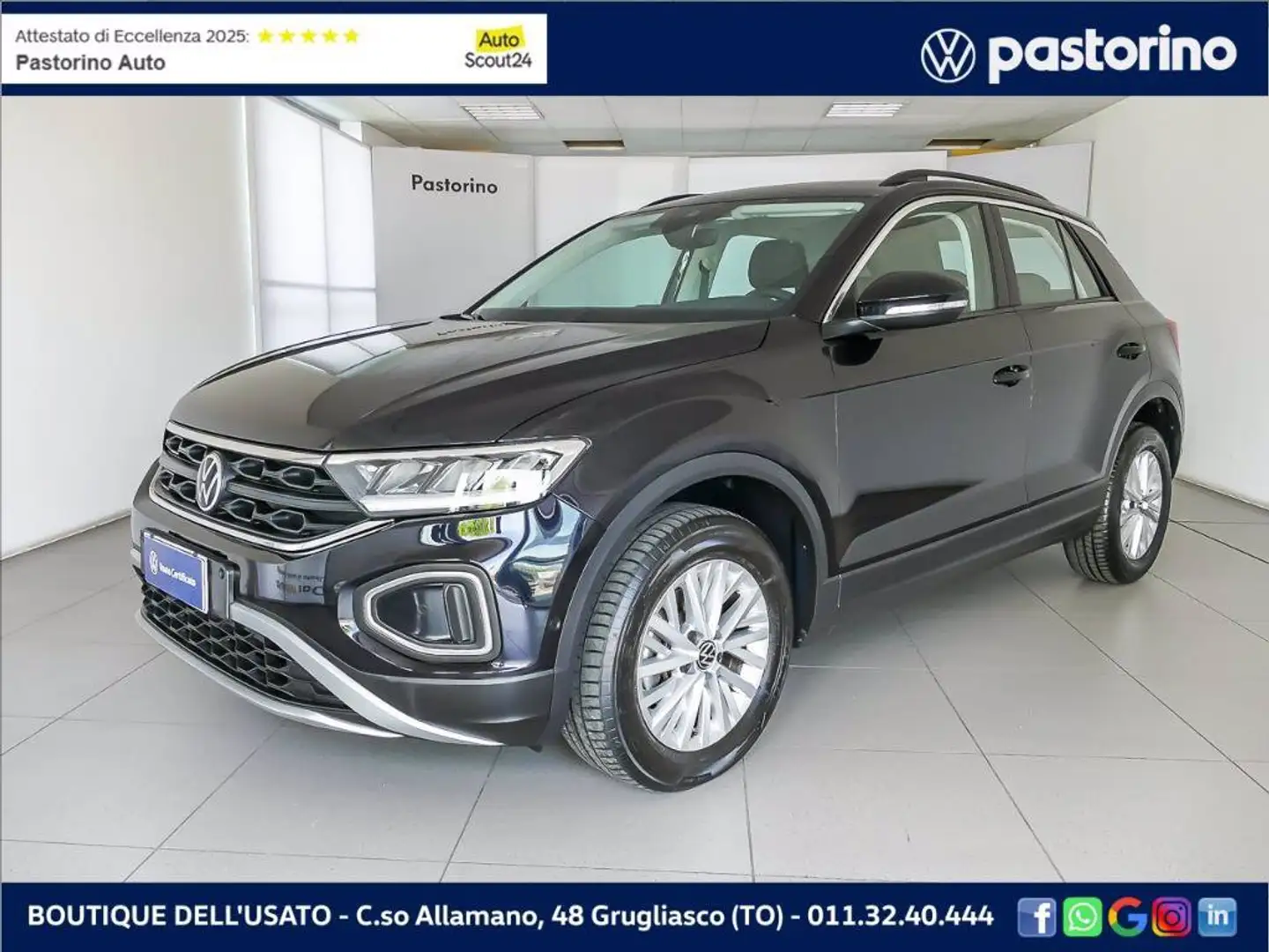 Volkswagen T-Roc 2.0 TDI SCR LIFE 115CV Noir - 1