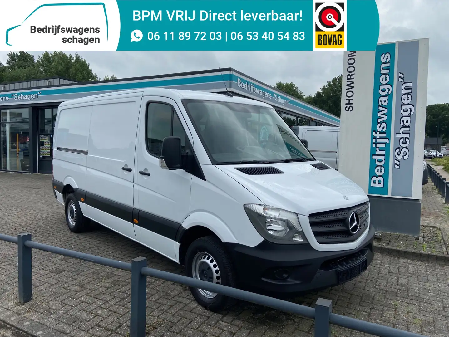 Mercedes-Benz Sprinter 210 CDI L2H1 Automaat | Airco | 3 Stoelen Wit - 1