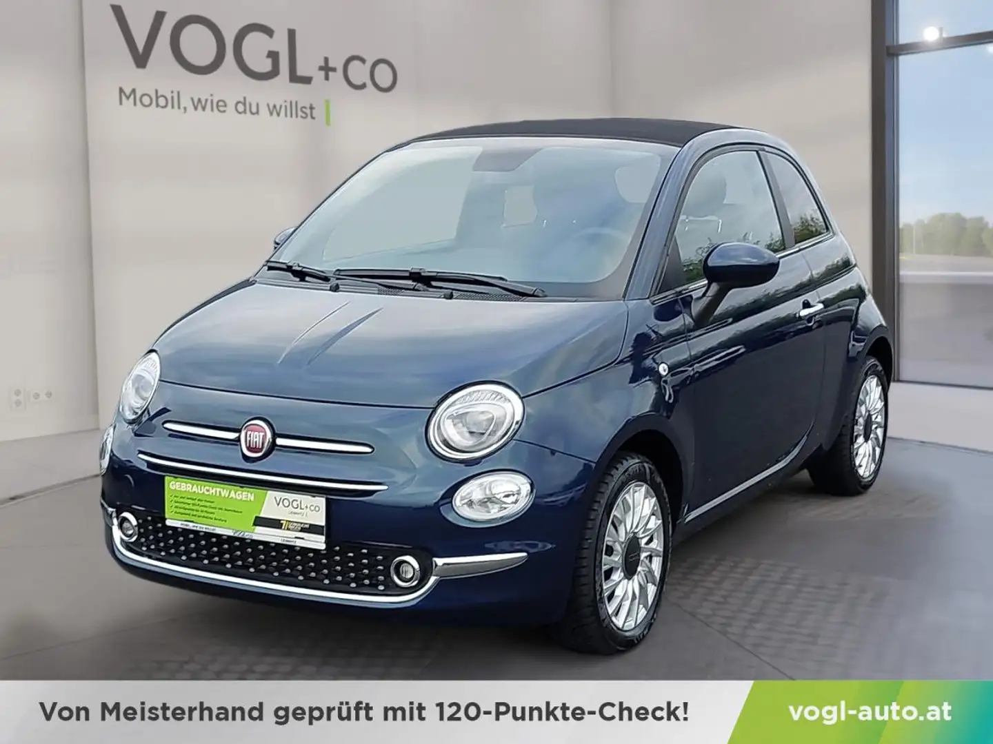 Fiat 500C FireFly Hybrid 70 Dolcevita Blau - 1