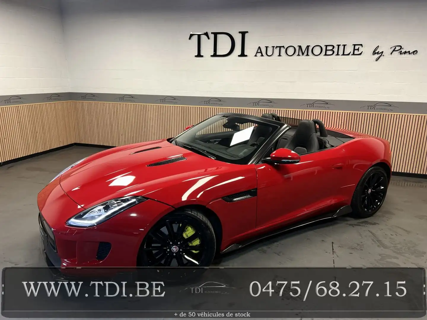 Jaguar F-Type F-Type Cabrio 3.0 V6 S*CARBONE*BOITE MANUELLE*✔ Rosso - 1