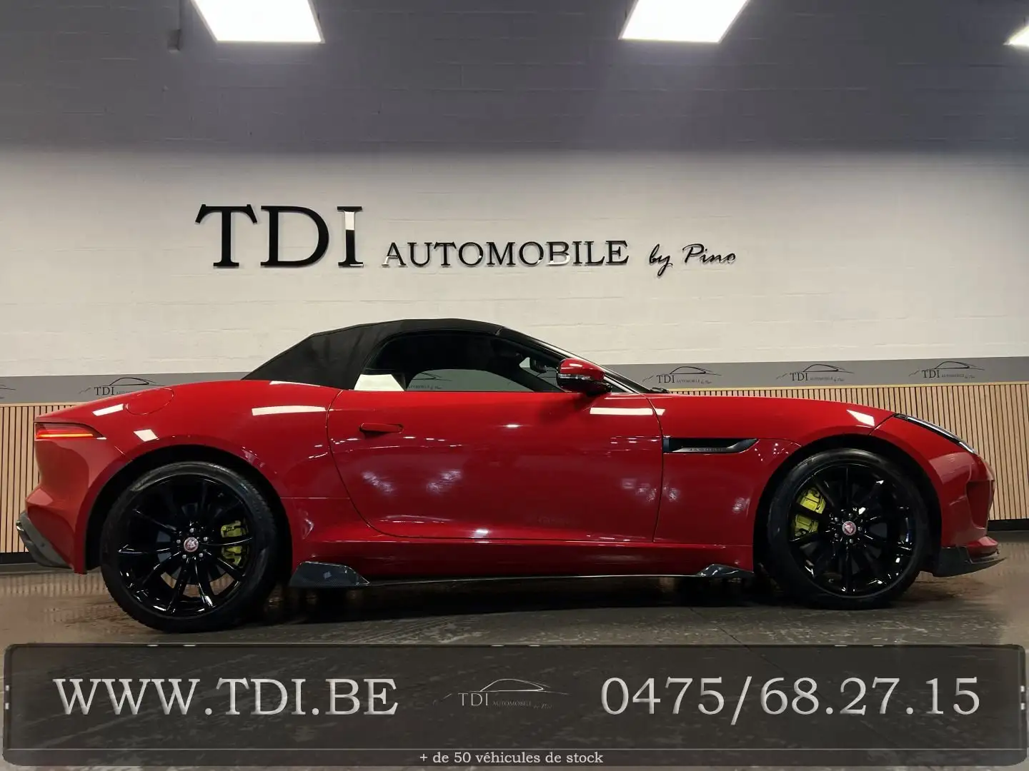 Jaguar F-Type F-Type Cabrio 3.0 V6 S*CARBONE*BOITE MANUELLE*✔ Rosso - 2