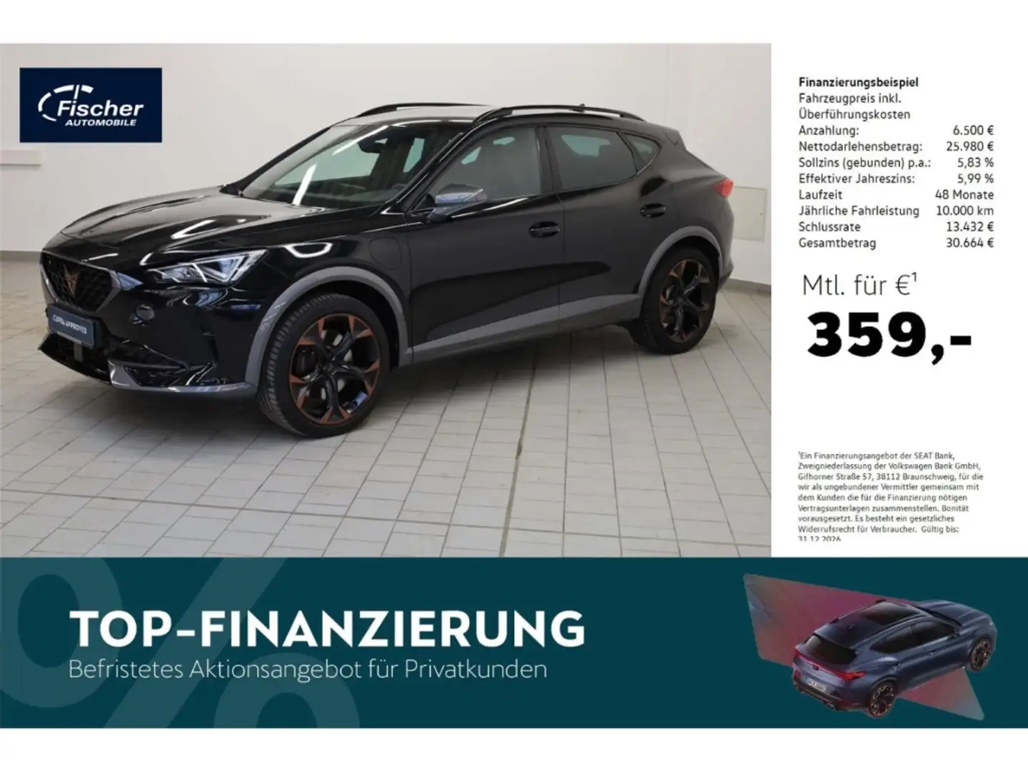 CUPRA Formentor 1.4 e-Hybrid VZ Schwarz - 1