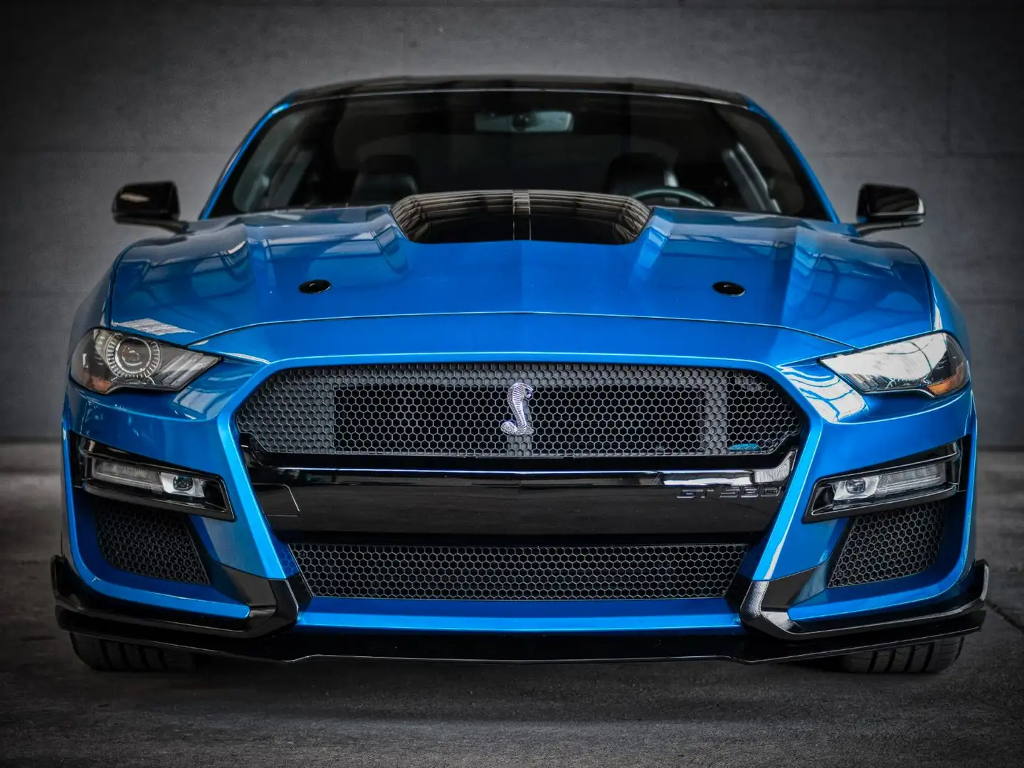 Ford Mustang 2.3 EcoBoost Shelby 500 Look * VOLL * Blau - 1