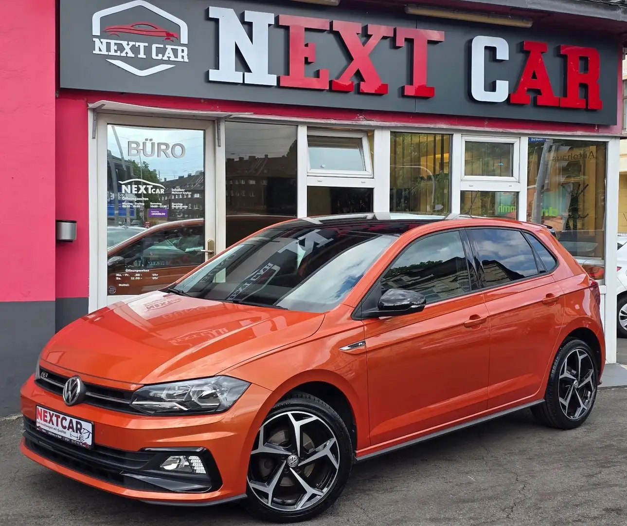 Volkswagen Polo 1.5 TSI Highline R-Line|DSG|Virt.Co|ACC|Bea Orange - 1