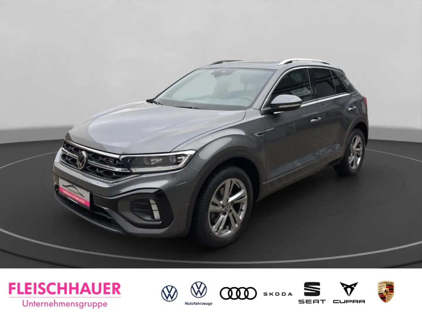 Volkswagen T-Roc 1.0 TSI R-Line Panorama Standheizung Navi Grau - 1
