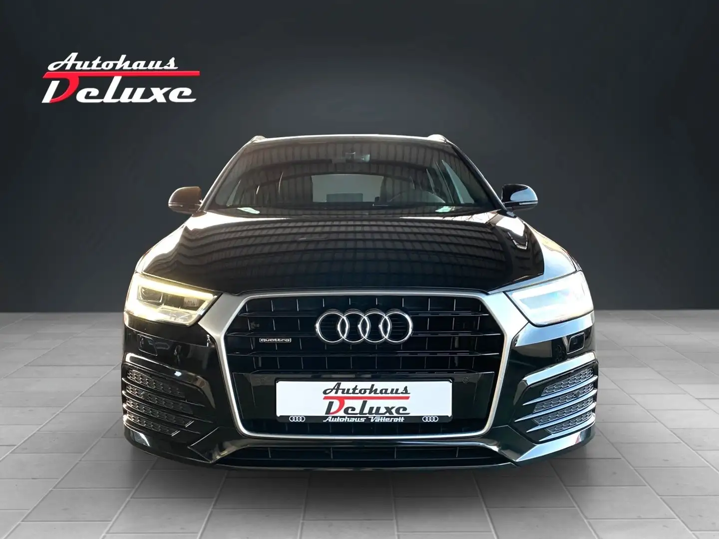 Audi Q3 2.0 TDI QUATTRO S-LINE PLUS KAMERA-LEDER-AHK Schwarz - 2