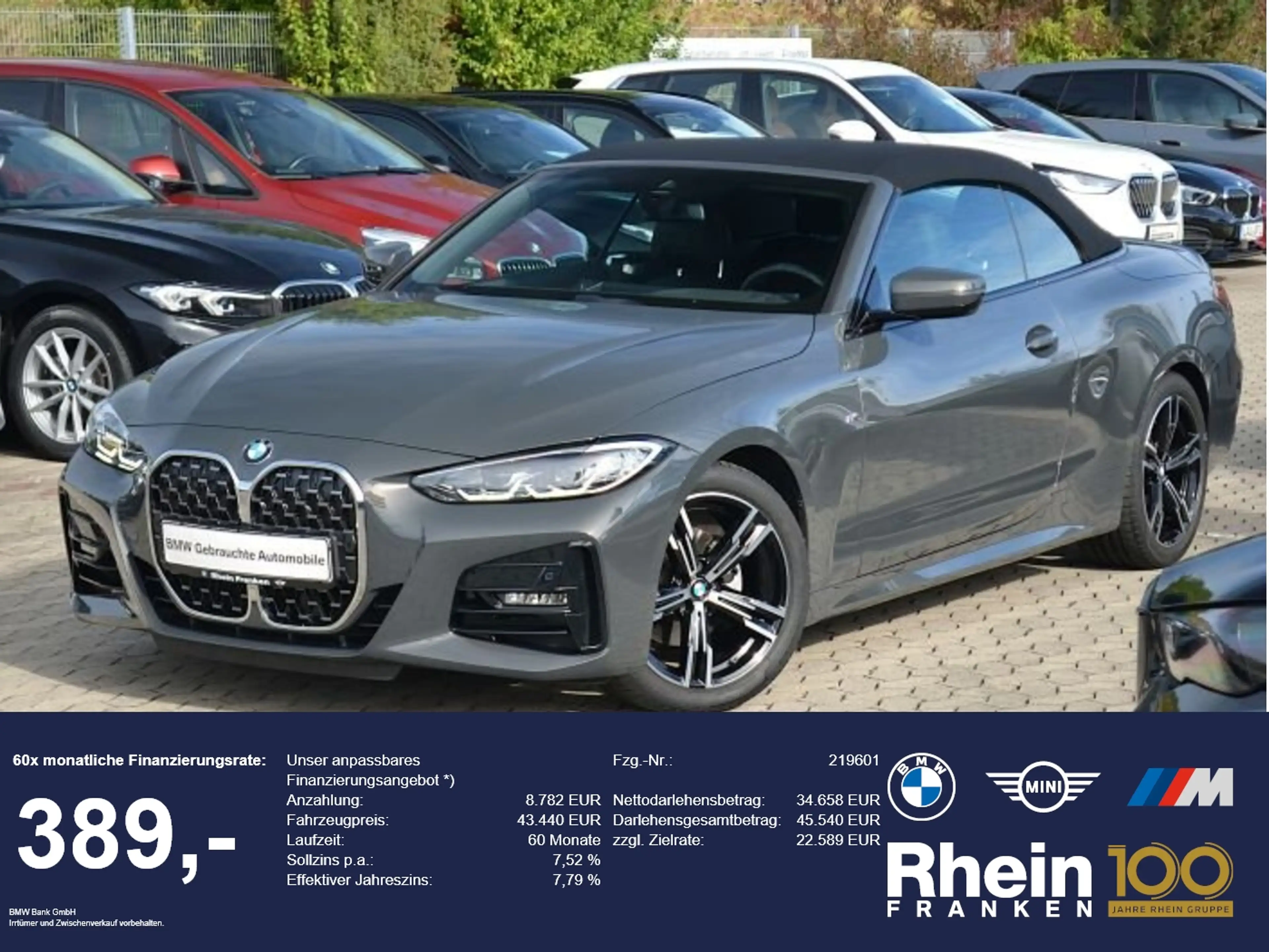 BMW 420 i Cabrio M Sport LiveCptProf.LED.Kamera.HiFi