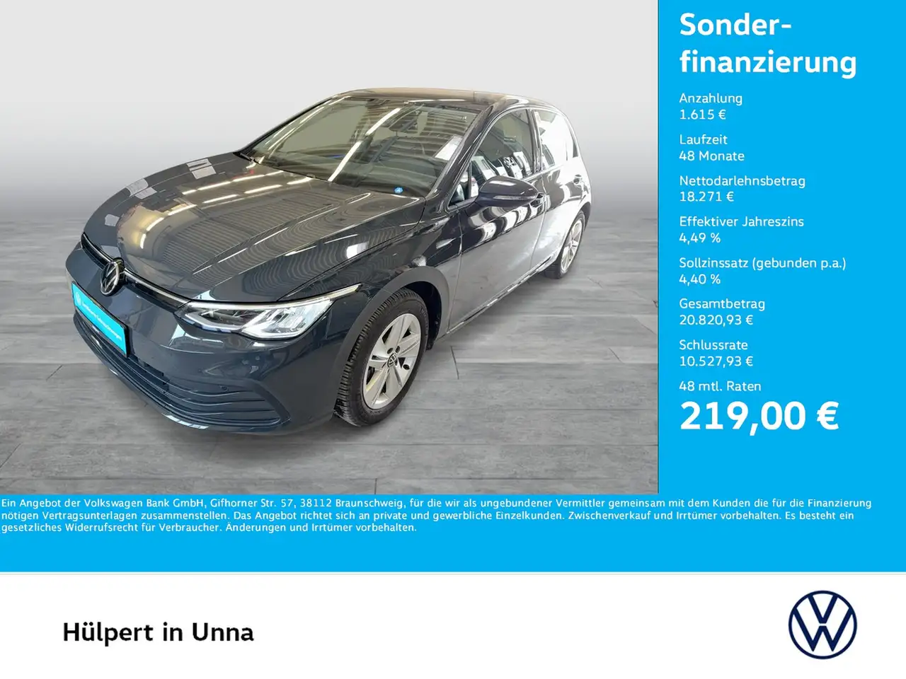 Volkswagen Golf VIII 1.5 LIFE NAVI CARPLAY ALU SITZHEIZUNG