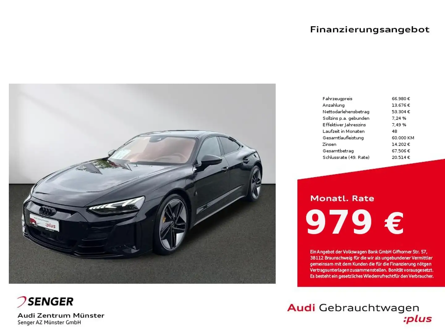 Audi RS e-tron GT Matrix Pano B&O Leder Digi-Cockpit Schwarz - 1