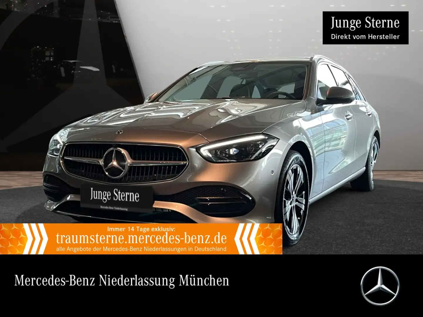Mercedes-Benz C 300 e T AVANTG+360+TOTW+KEYLESS+9G Silber - 1