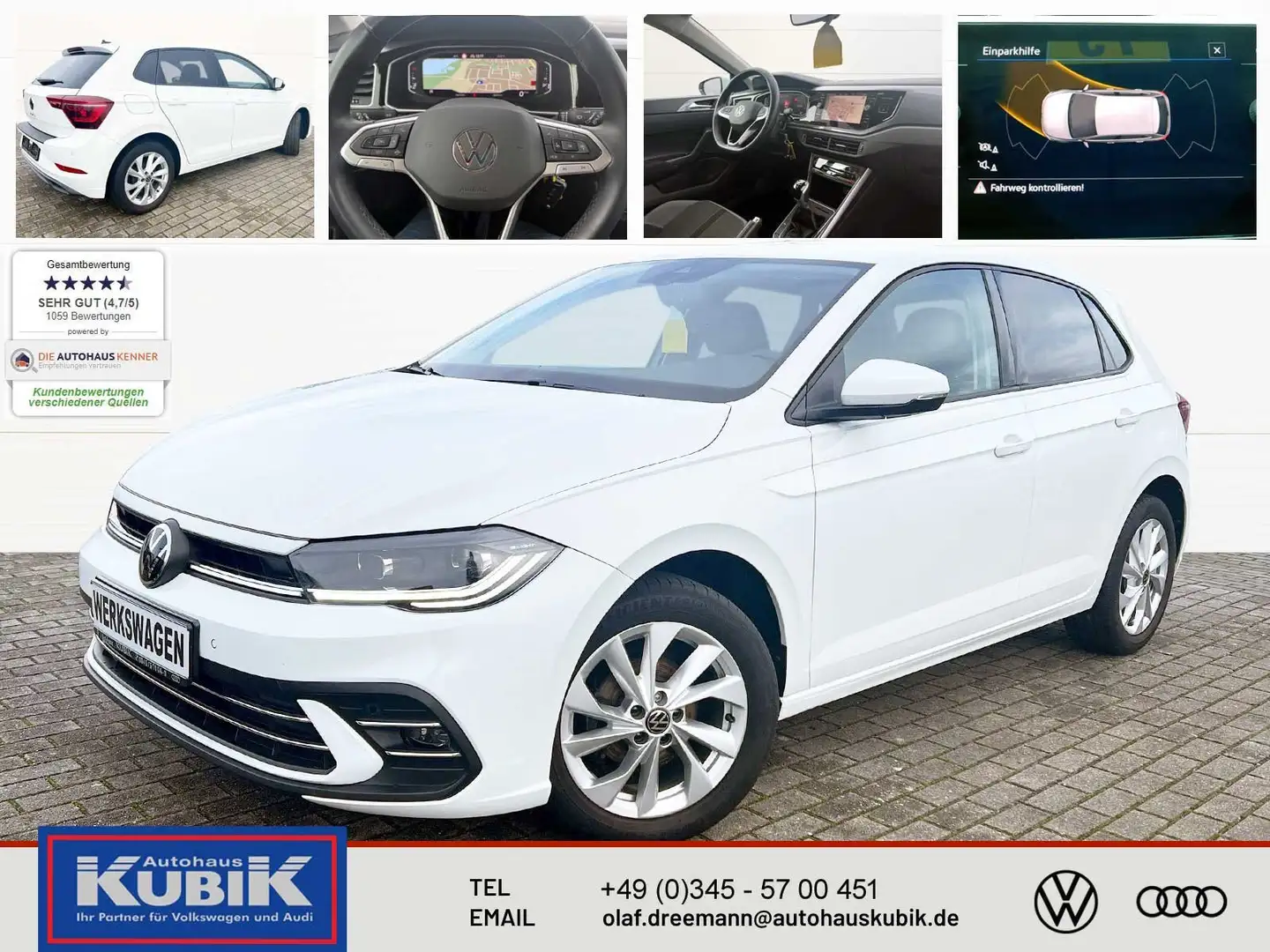 Volkswagen Polo TSI Style+IQ.Light+Discover Media+Digital Cockpit+ Blanco - 1