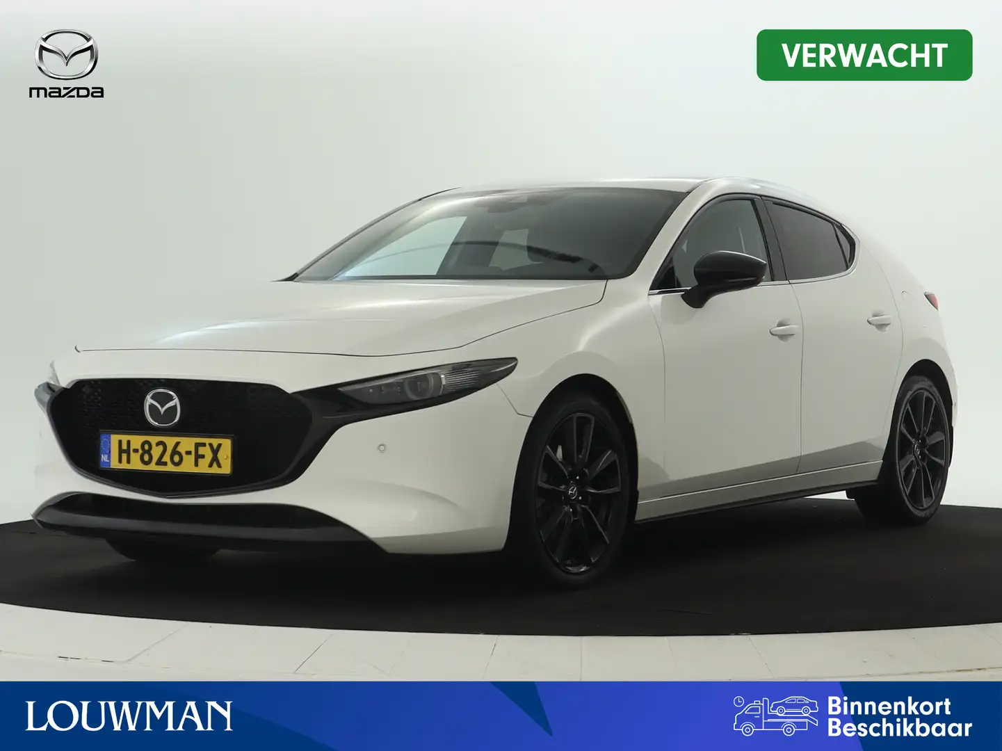 Mazda 3 2.0 e-SkyActiv-X M Hybrid 180 Luxury | Trekhaak | Wit - 1
