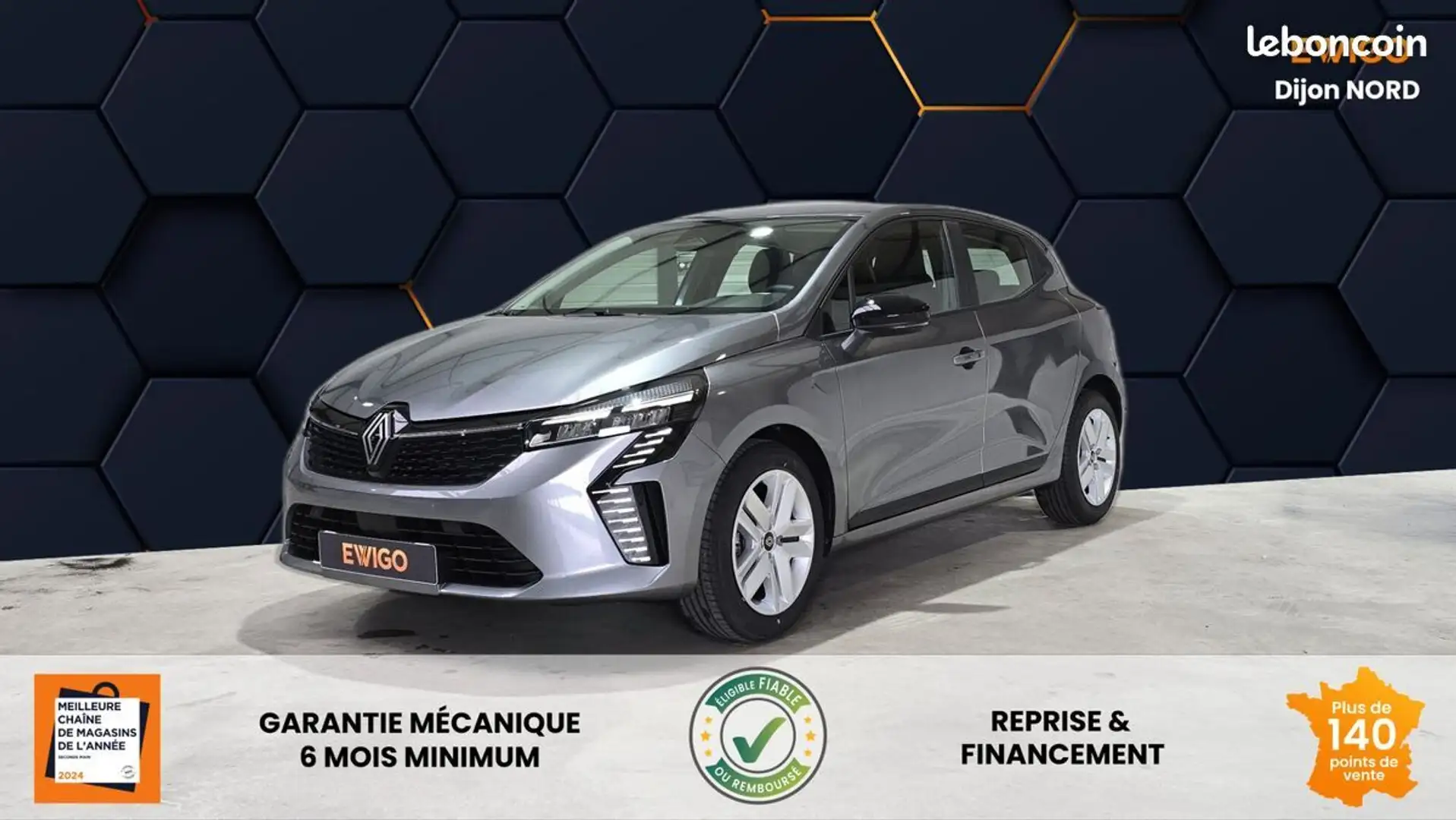 Renault Clio 5 tce 90ch gsr2 évolution %2B adml Gris - 1