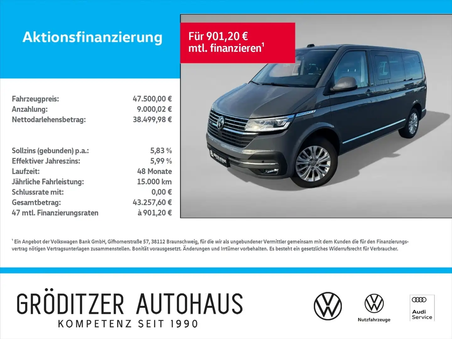 Volkswagen T6 Multivan T6.1 Multivan 2.0 TDI Generation Six ACC|NAV|StH Grijs - 1