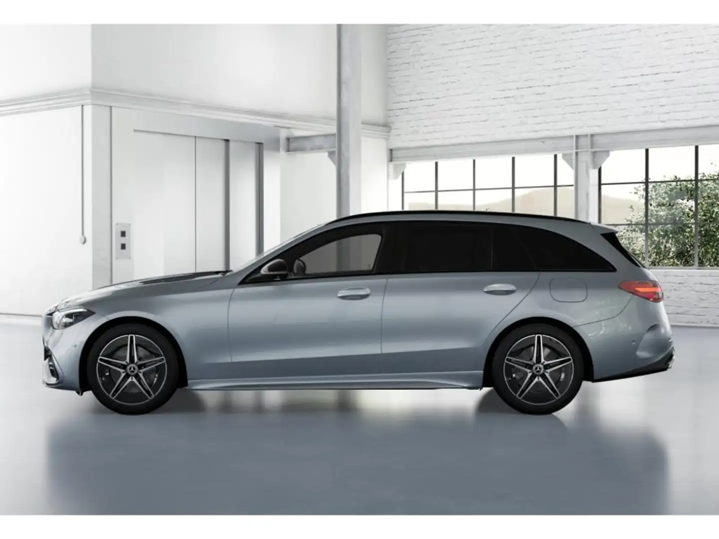 Mercedes-Benz C 300 de T-Modell mit EQ Hybrid Technologie AMG PREM Silber - 2