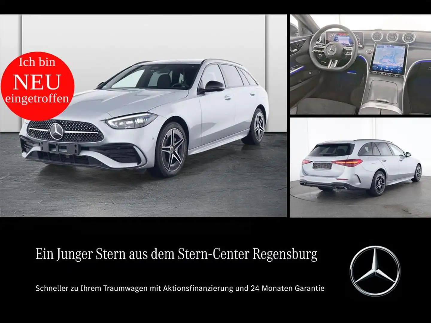 Mercedes-Benz C 300 de T AMG PREMIUM+MEMORY+DIGITAL LIGHT+360° Silber - 1