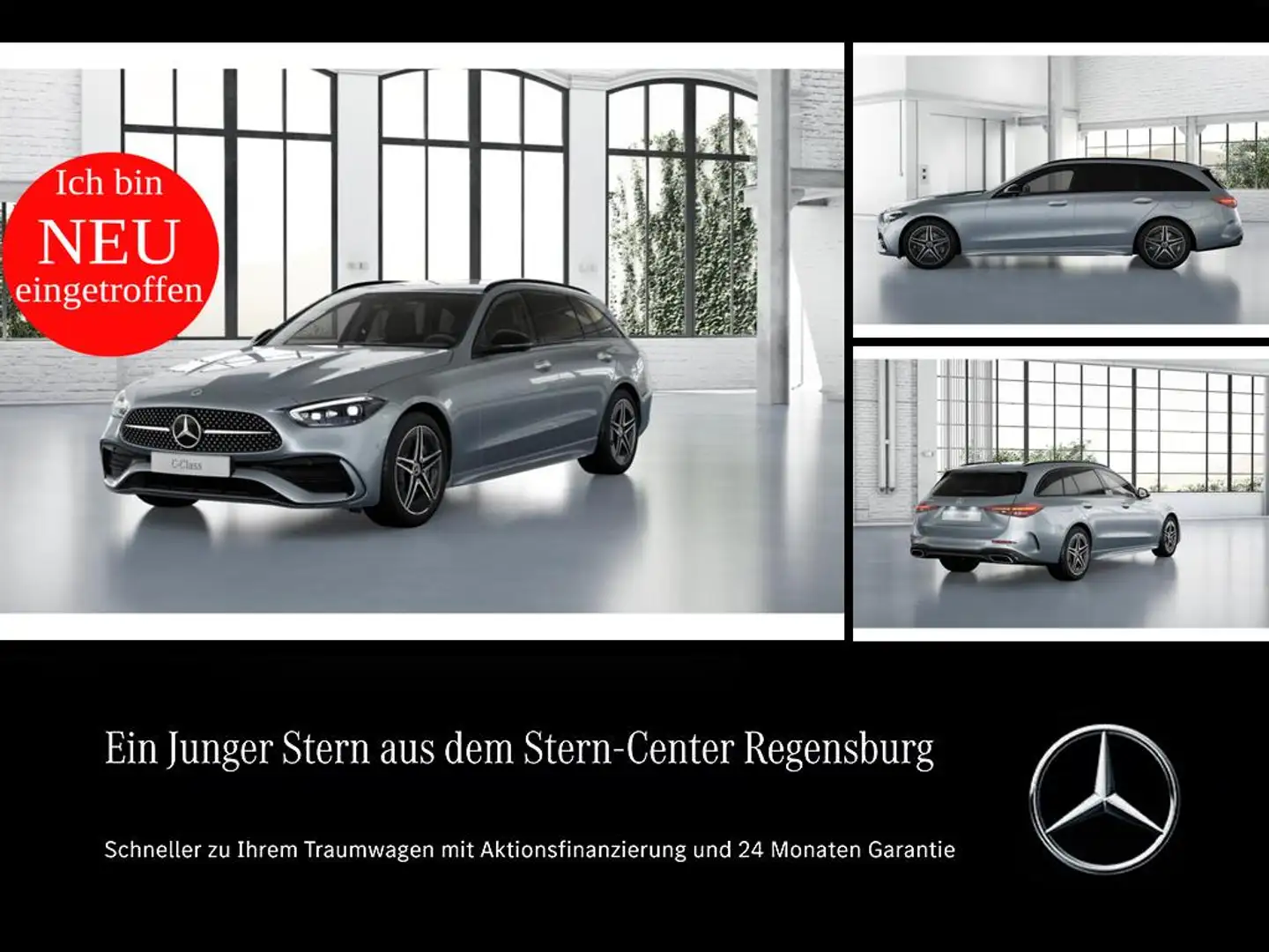 Mercedes-Benz C 300 de T-Modell mit EQ Hybrid Technologie AMG PREM Silber - 1