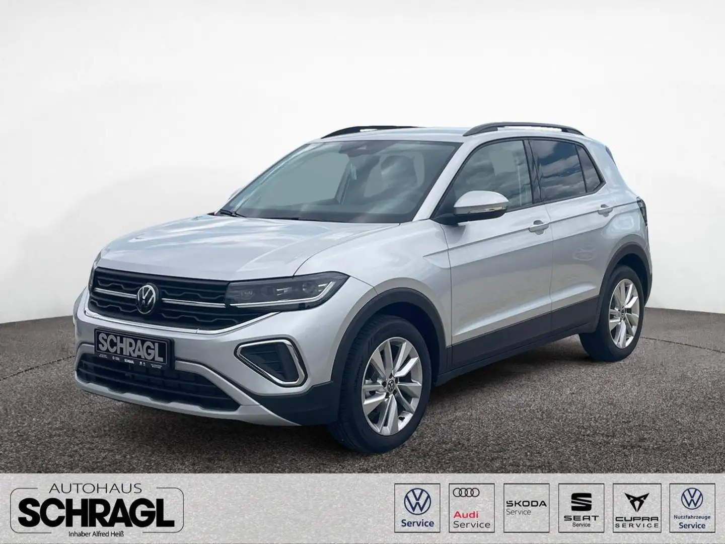Volkswagen T-Cross 1.0 TSI DSG LIFE FACELIFT+KAMERA+MATRIX Stříbrná - 1