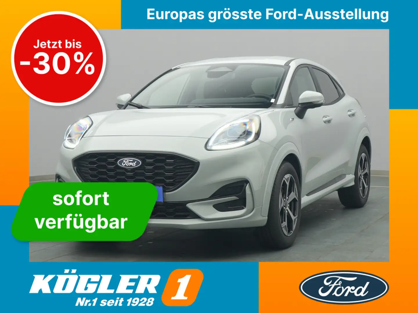 Ford Puma ST-Line 125PS/Winter-P./LED/Klima -22%* Grau - 1
