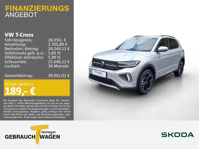 Volkswagen T-Cross 1.0 TDI DSG R-LINE LM18 MATRIX KAMERA AC