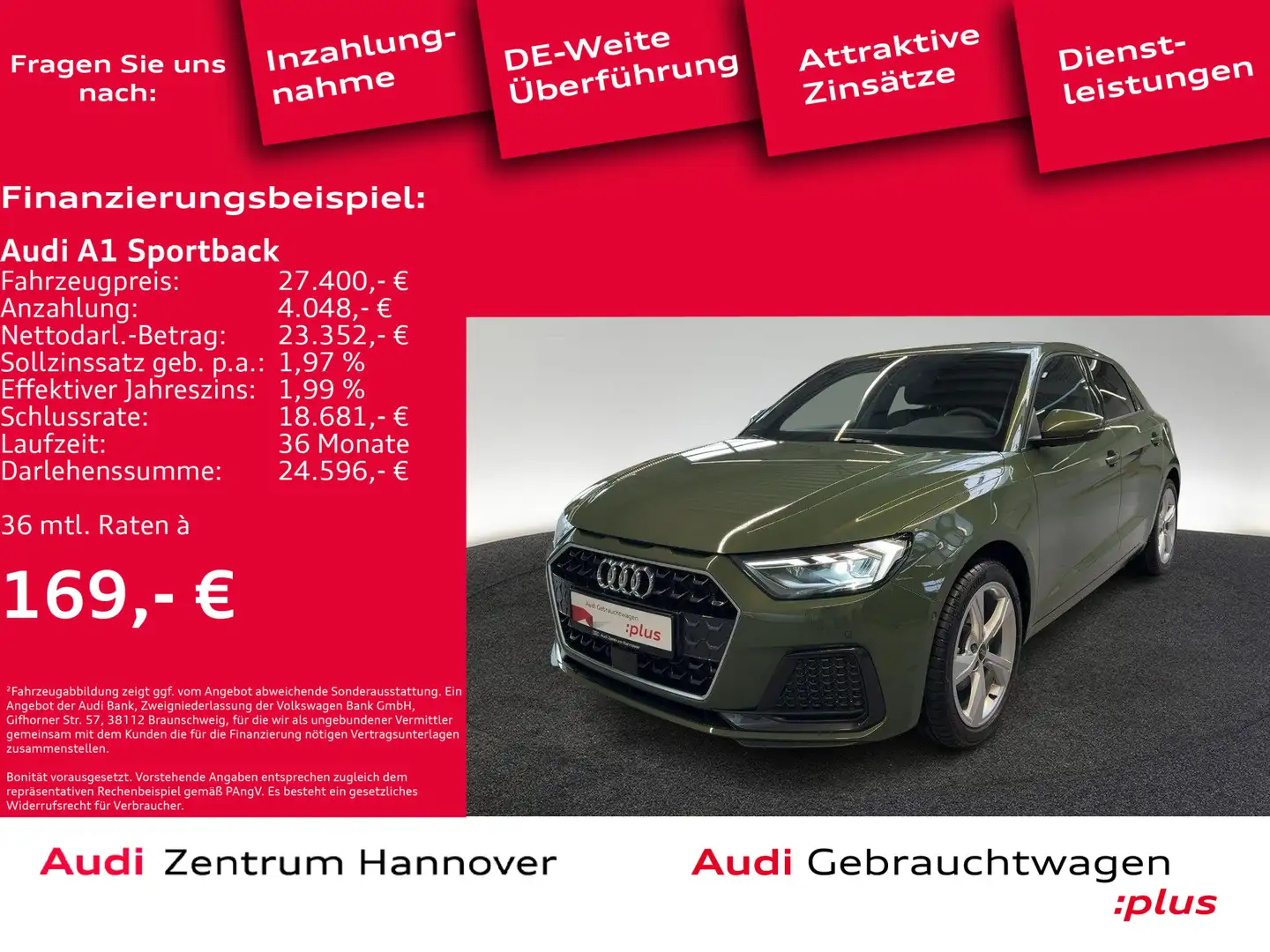 Audi A1 Advanced 30 TFSI S line Int. Kamera Grün - 2