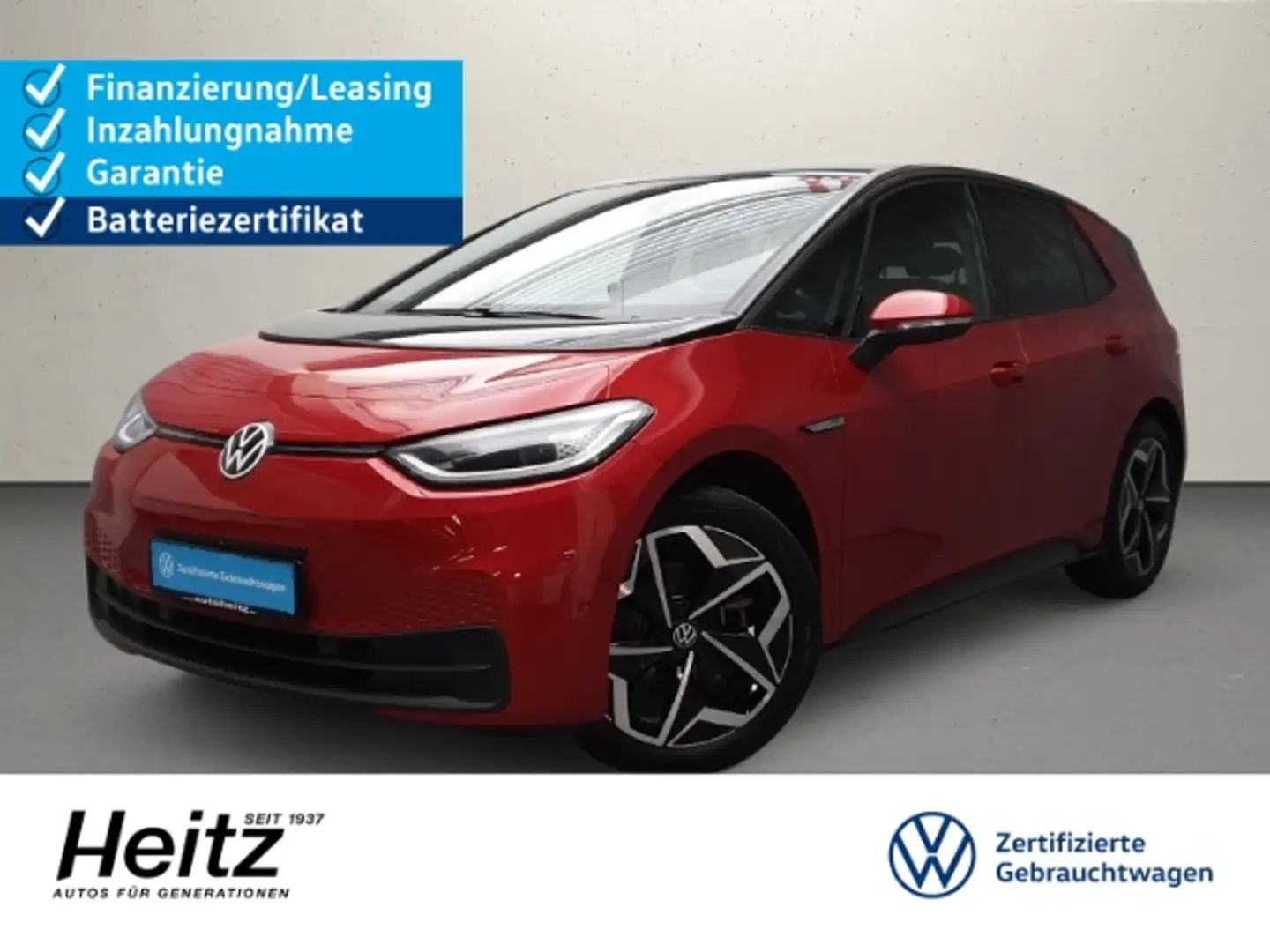 Volkswagen ID.3 Pro Performance Wärmepumpe Headup Pano Navi Piros - 1