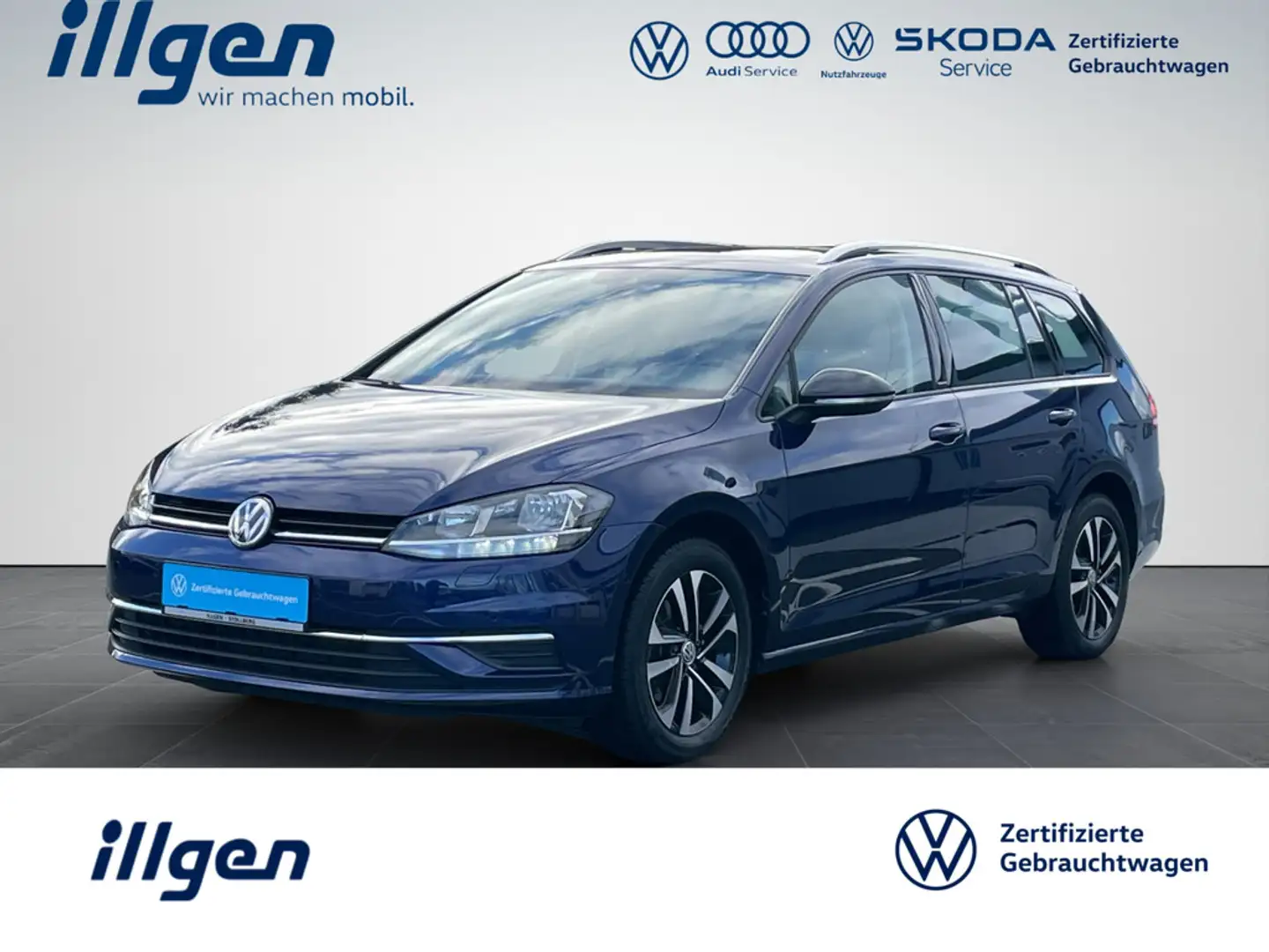 Volkswagen Golf VII Variant 1.0 TSI IQ.DRIVE+CLIMAT+ACC+NAV+SHZ+LM Bleu - 1