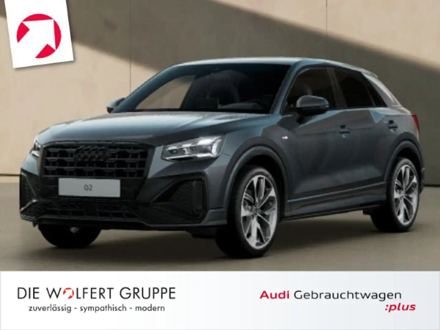 Audi Q2 S line 35 TDI S tronic*AHK*MATRIX*NAVI*ACC* Grau - 1