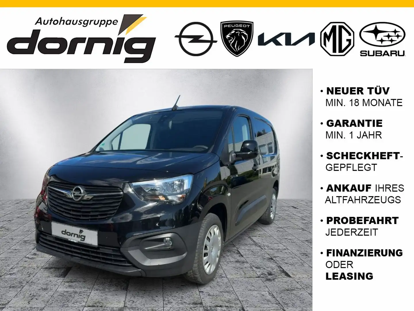 Opel Combo E Cargo XL Edition, AHK, SHZ Schwarz - 1