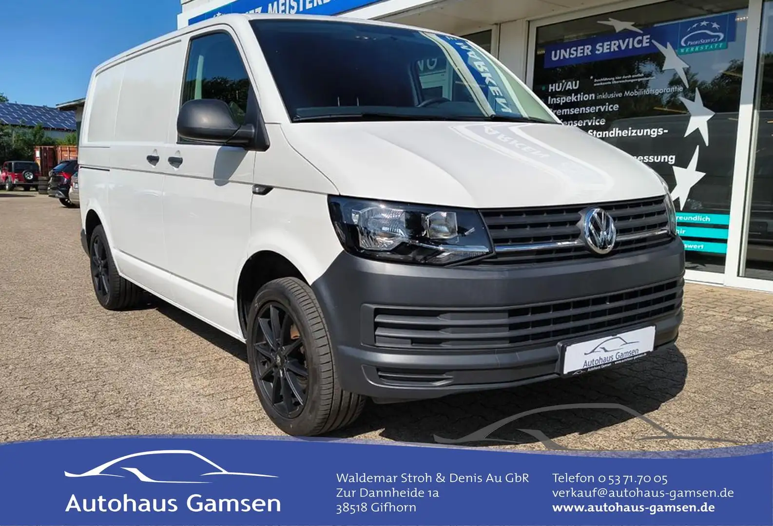 Volkswagen T6 Transporter 2.0 TDI Kasten Navi/PDC/Klima Weiß - 1