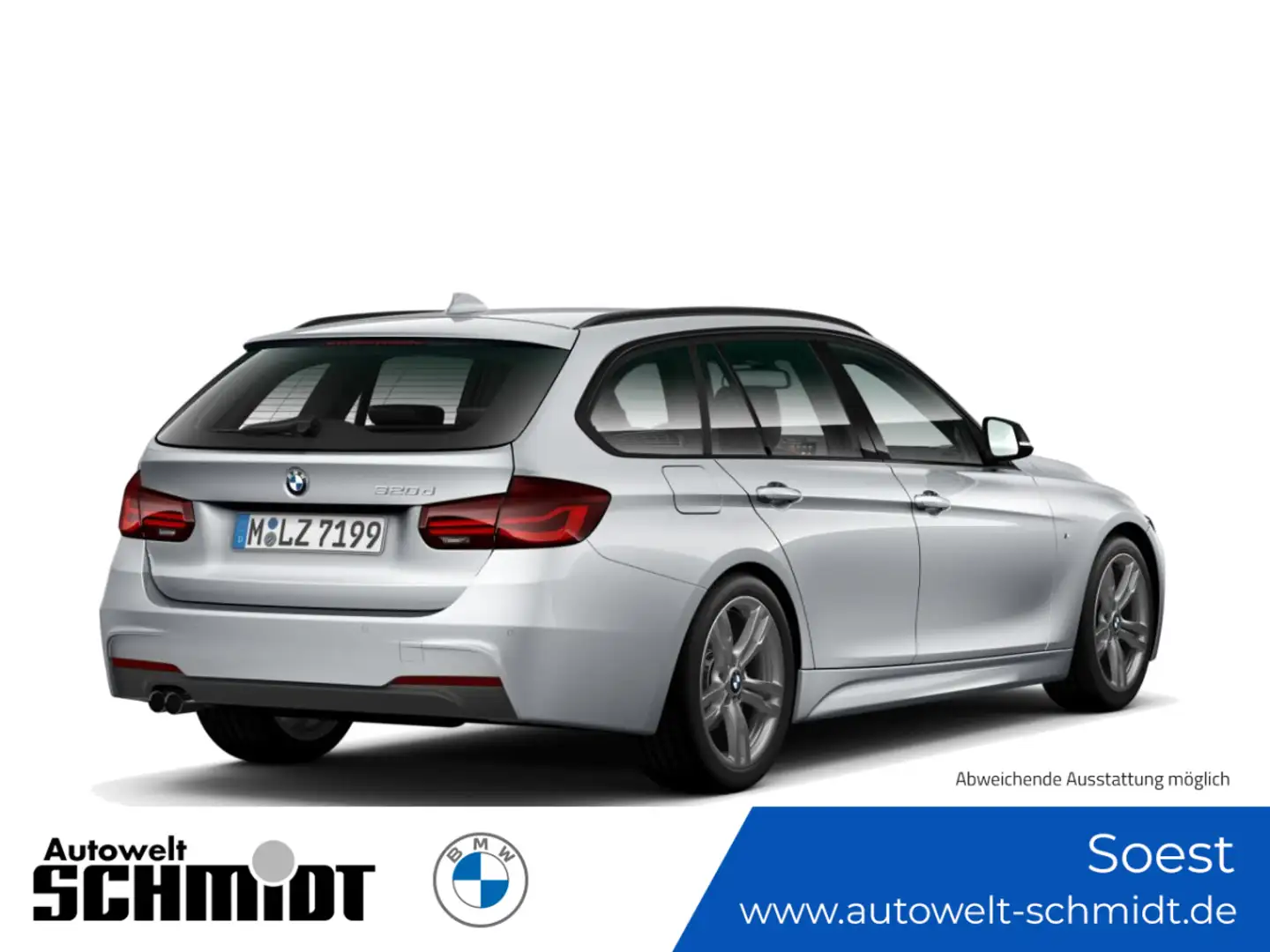 BMW 320 d Touring M Sport Shadow + GARANTIE Plateado - 2